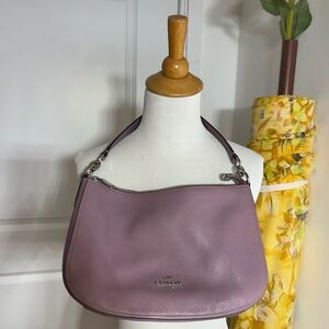 Coach Lilac Leather Shoulder Bag